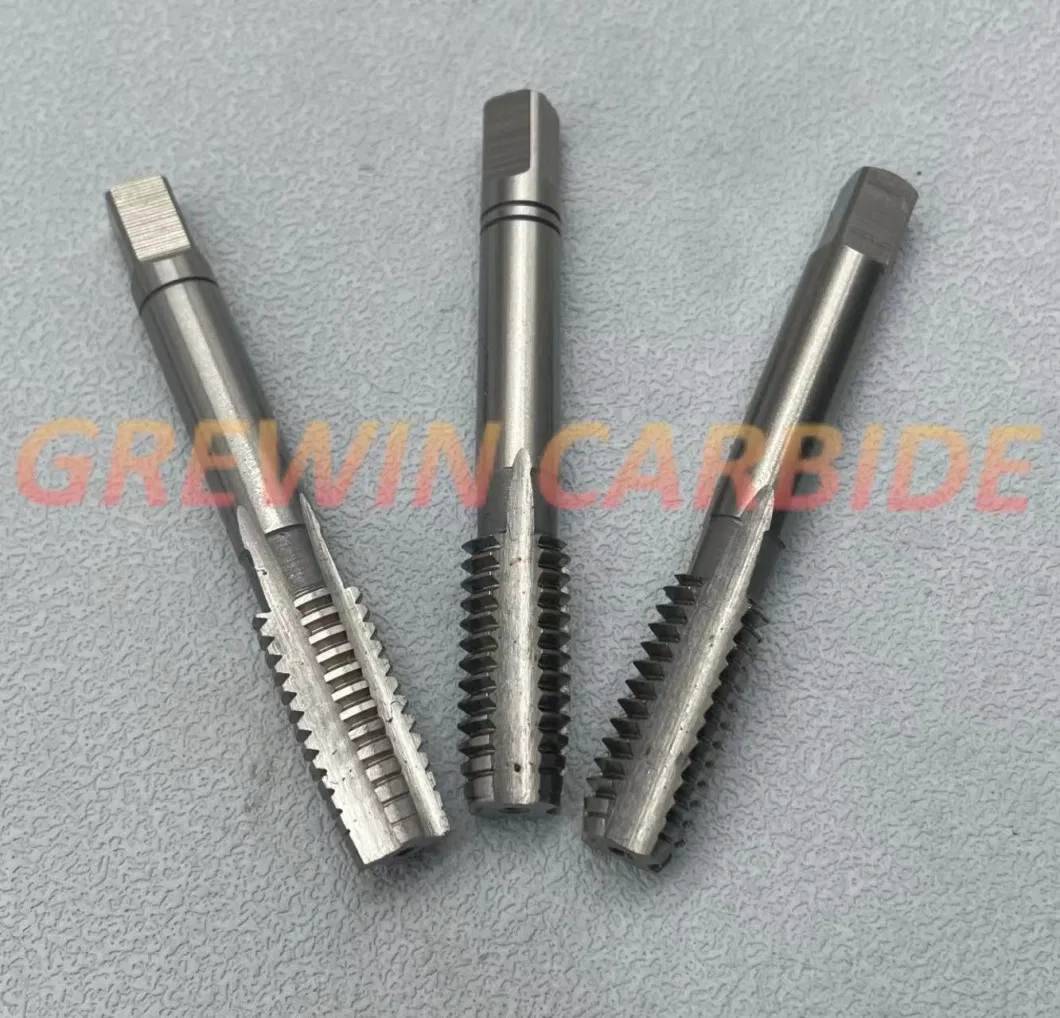 Grewin High Quality Tungsten Carbide Tools HSS Hand Taps Bsw Standard 7/16 HSS M2 3PCS/Set