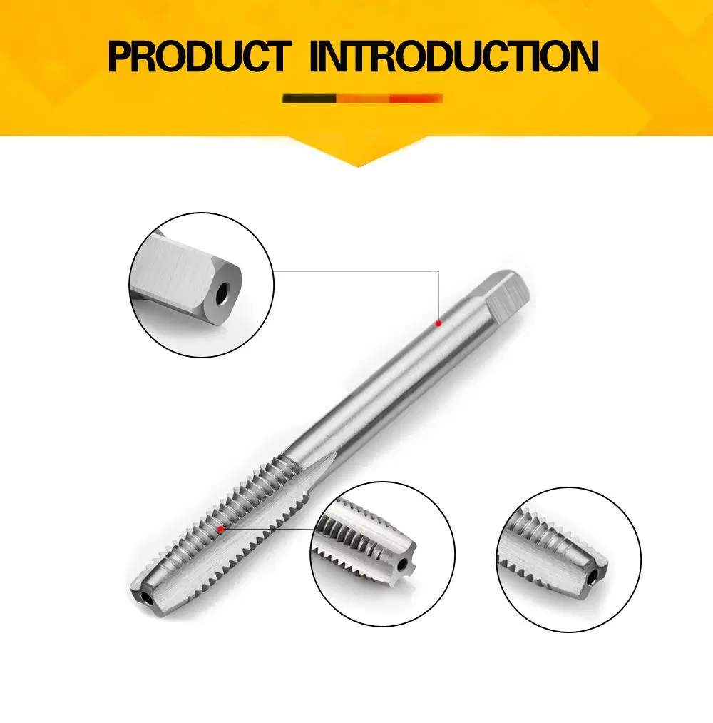 Best Sell High Qualityhss M10*1.5mm Taps Tin Coated Spiral Point Taps