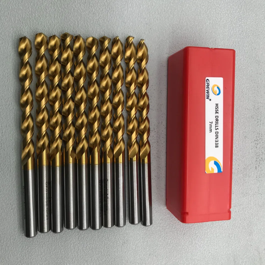 HSS-M2 High Speed Steel Fully Ground Hex Drill Bit Set