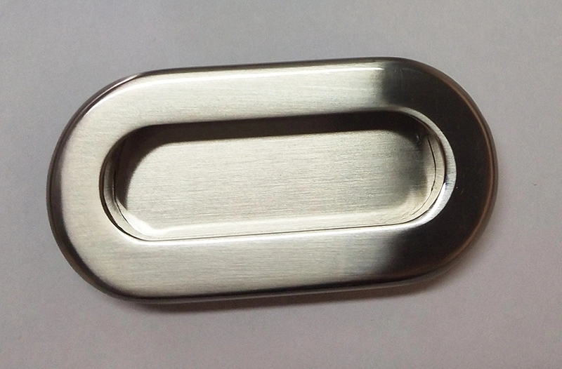 Round and Safe Zinc Alloy Concave Furniture Concealed Cabinet Handle