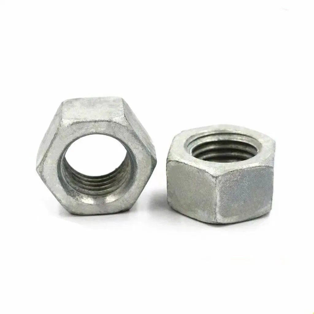 China All Sizes Carbon Steel Zinc Plated Hexagon Head Hex Nut