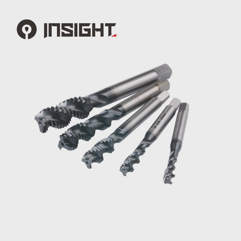 DIN Spiral Taps with Tin Coating HSS Spiral Flute Threading Taps