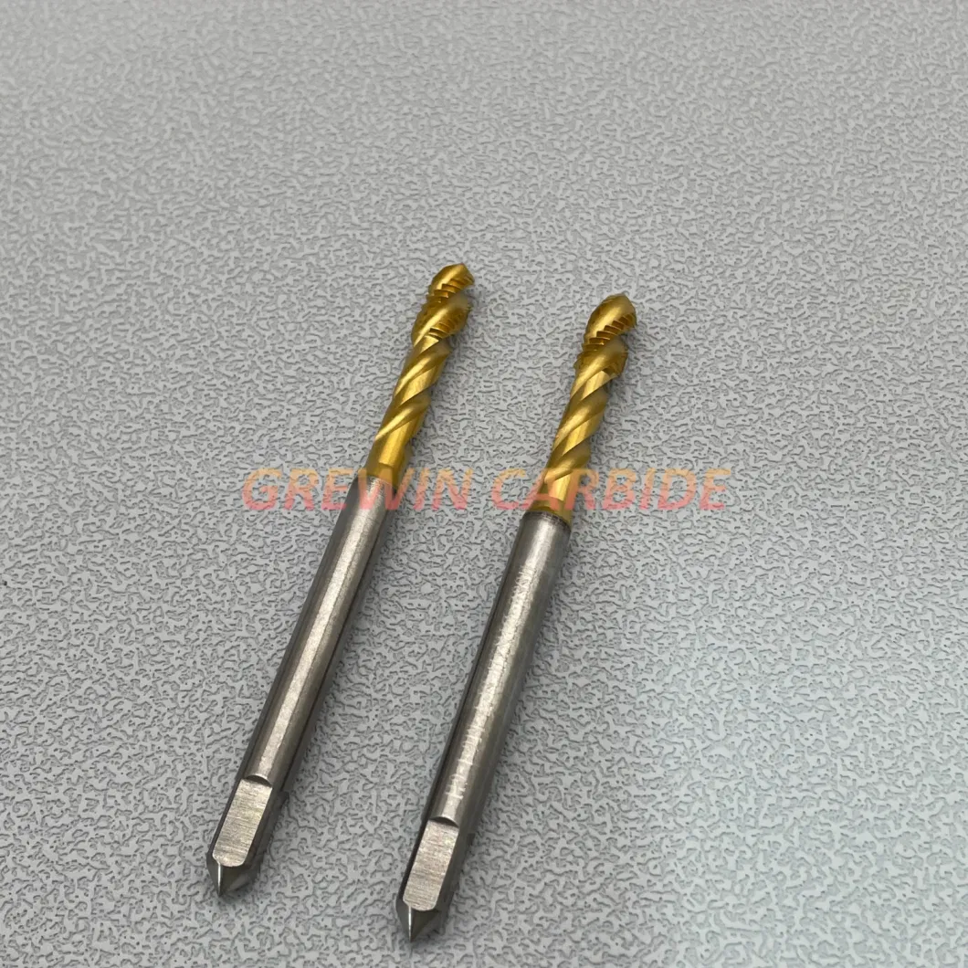 Grewin-Spiral/Straight Flute Hsse M6X1 Tin Screw Taps Threading Taps DIN 371 Stainless Steel Machine Tap with Wholesale Price