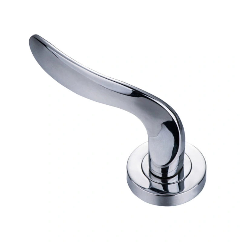 Zinc Alloy Die-Casting Screw Round Rosette Tube Door Hardware Lever Handle