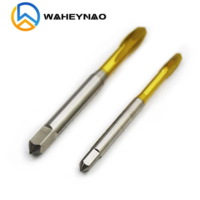 High Quality DIN371 HSS Spiral Point Coated with Tin Coating