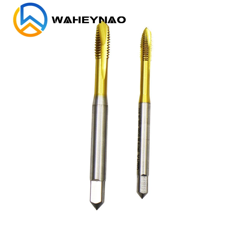 High Quality DIN371 HSS Spiral Point Coated with Tin Coating