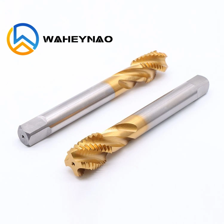 Waheynao Machine Tap DIN371 DIN 376 HSS Ticn Coated with Blue Ring Form B Spiral Pointed Machine Taps Thread Cutting Tool