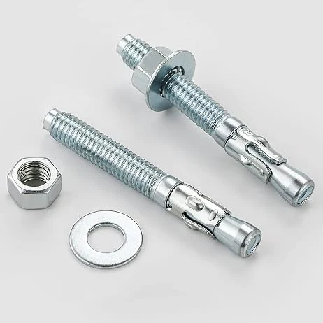 1/2X7&quot; Inch Standard Fasteners for Heavy-Duty Zinc Wedge Anchors for Cement and Concrete