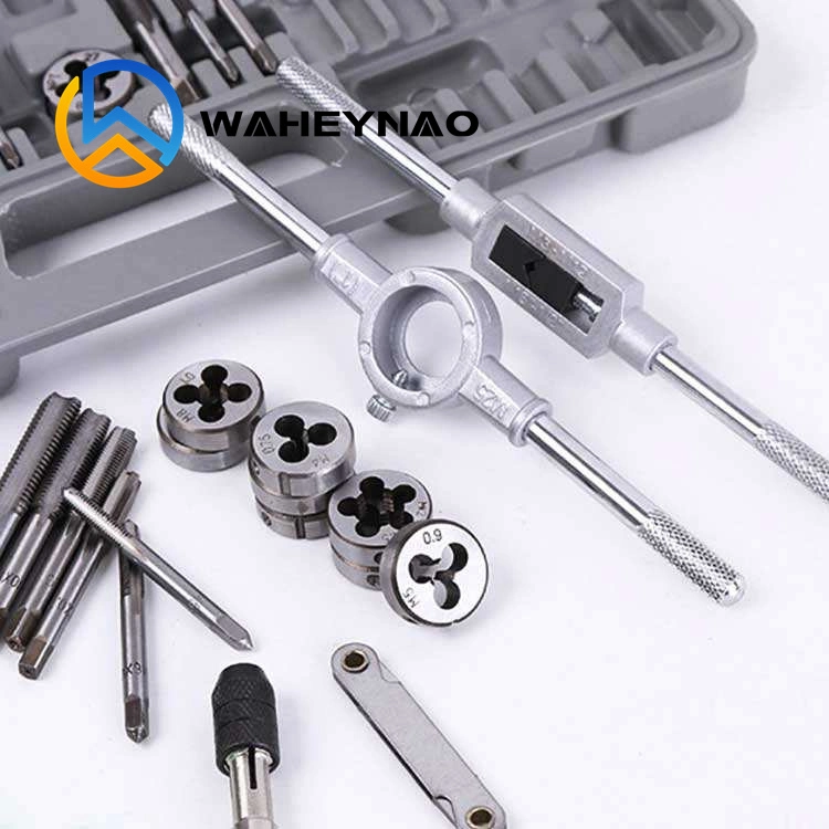 Waheynao High-Quality Threading Tap and Die Set - 12PCS/20 PCS/40PCS/60PCS/110PCS (Metric &amp; Imperial)