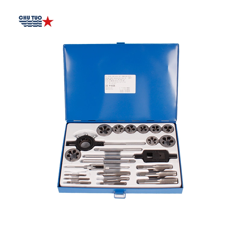 Ok37 1/4-1&quot; Unified Cosrse Threading Tap and Dies Set