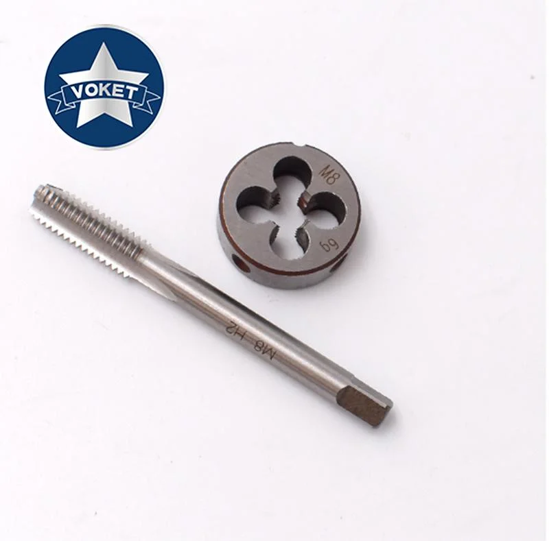 1set HSS Metric Hand Tap Round Die M14X2 Fine Thread Tap Threading Round Die M14X0.5 M14X0.75 M14X1 M14X1.5 M14X1.75