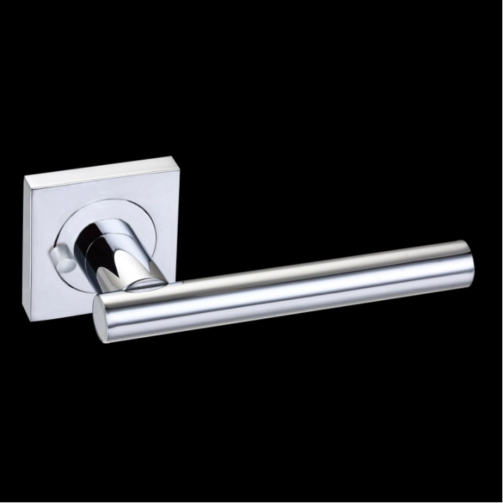 Hot Sell Zinc Die-Casting Polishing Round Rosette Door Lever Handle