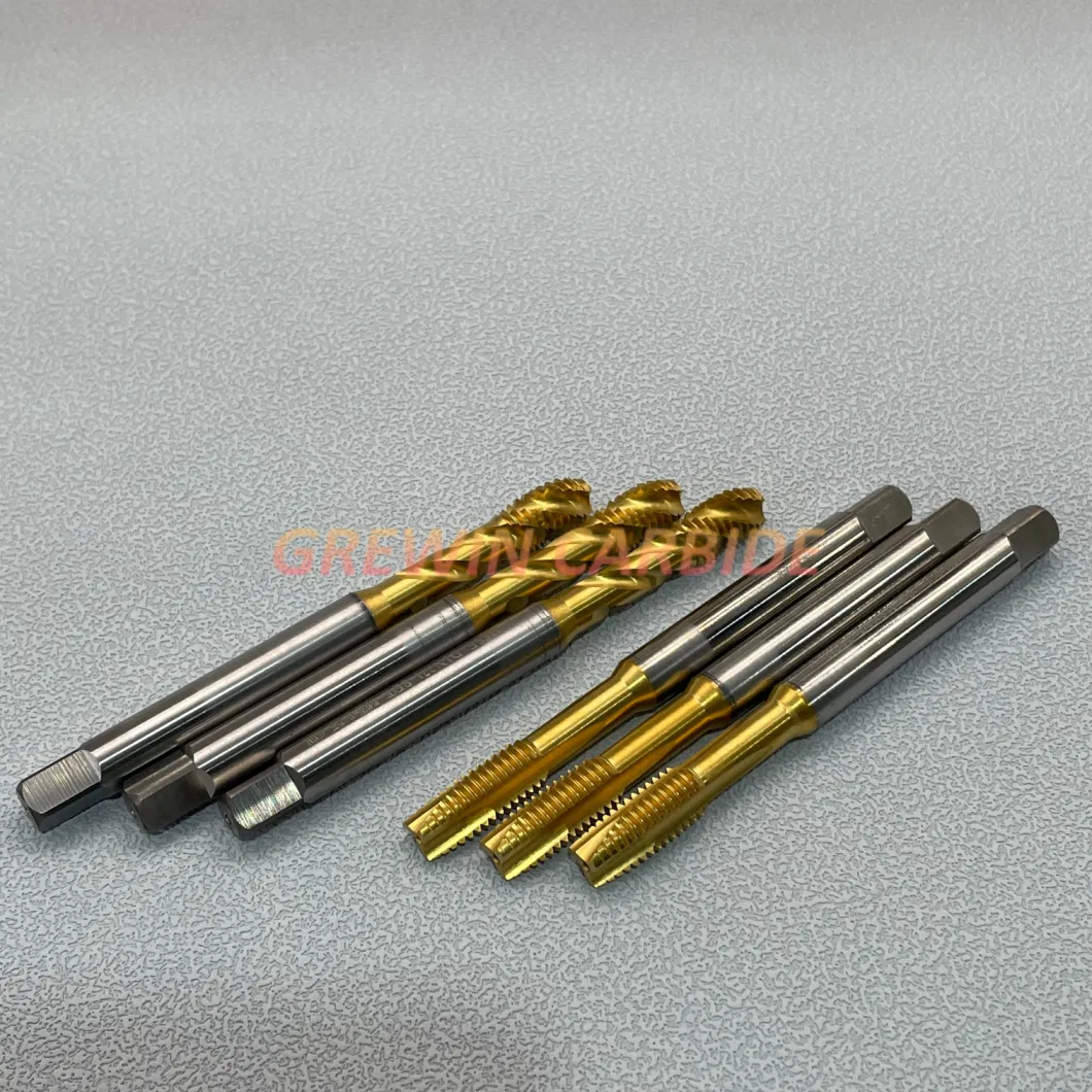 Gw-Straight Tap High Speed Steel Tap and Die Set M6 M8 M10 M12 Hsse-Pm Thread Machine Taps for Very Wear-Resistant Through Holes