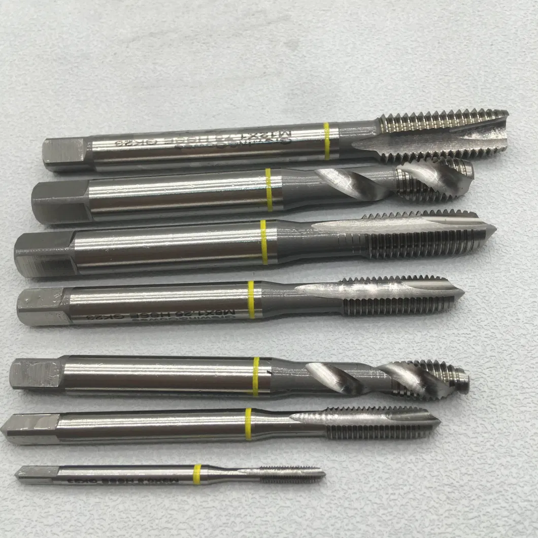 Grewin-OEM Customized HSS Spiral/Straight Flute Metric Machine Screw Thread Taps