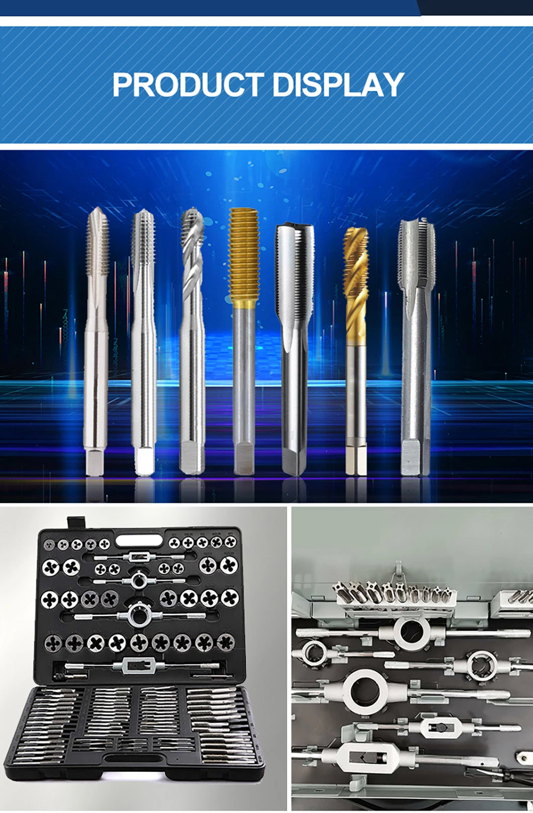 High Speed Steel 4 Way Strech Seams Sealing Tap and Die Tarraja for Steel Screw Thread