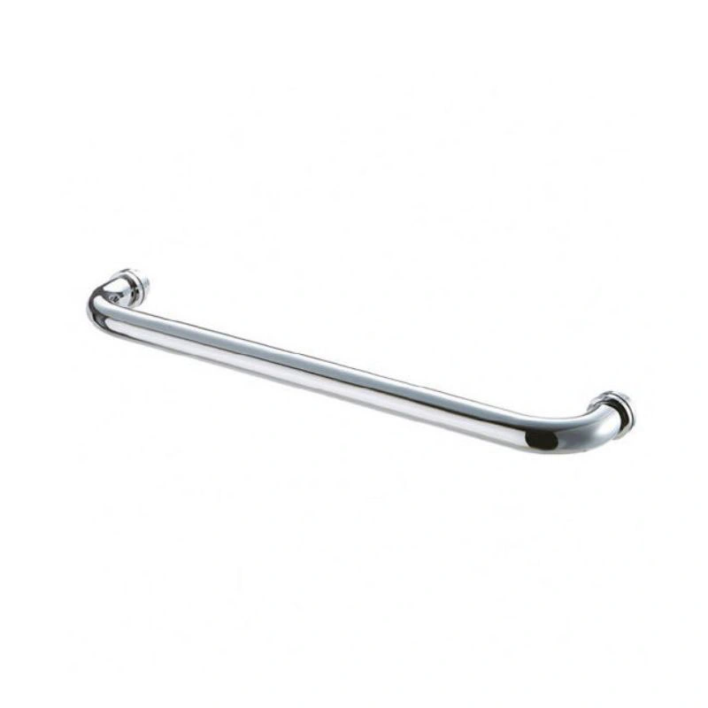 Stainless Steel Round Tube Type Bathroom Sliding Door Handle Custom Zinc Alloy Grab Bar Chrome Pull and Flush Door Handle