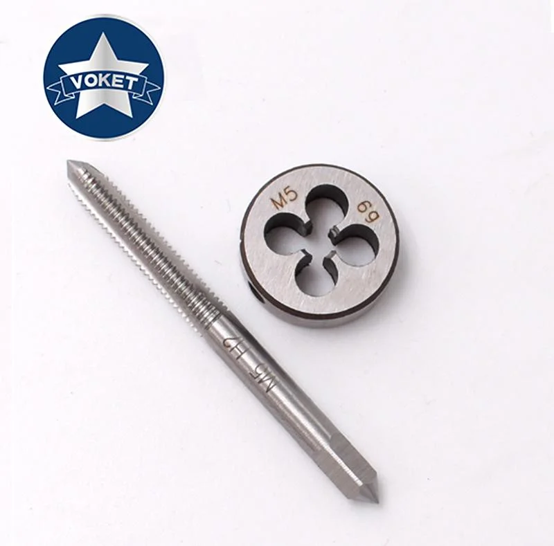 1set HSS Metric Hand Tap Round Die M14X2 Fine Thread Tap Threading Round Die M14X0.5 M14X0.75 M14X1 M14X1.5 M14X1.75