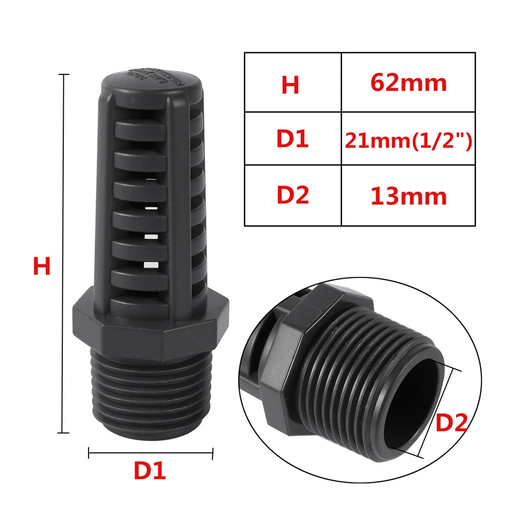 Male Thread Strainer PVC Filter Cap Garden Greenhouse Aquarium Lawn Watering Irrigation Permeable Drain Tool