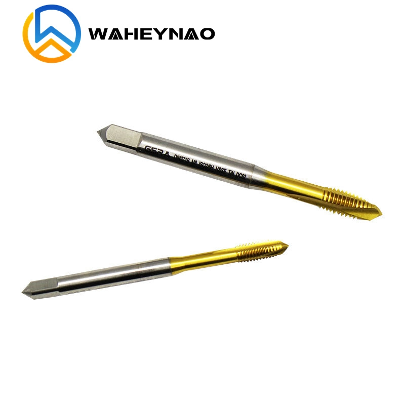 High Quality DIN371 HSS Spiral Point Coated with Tin Coating