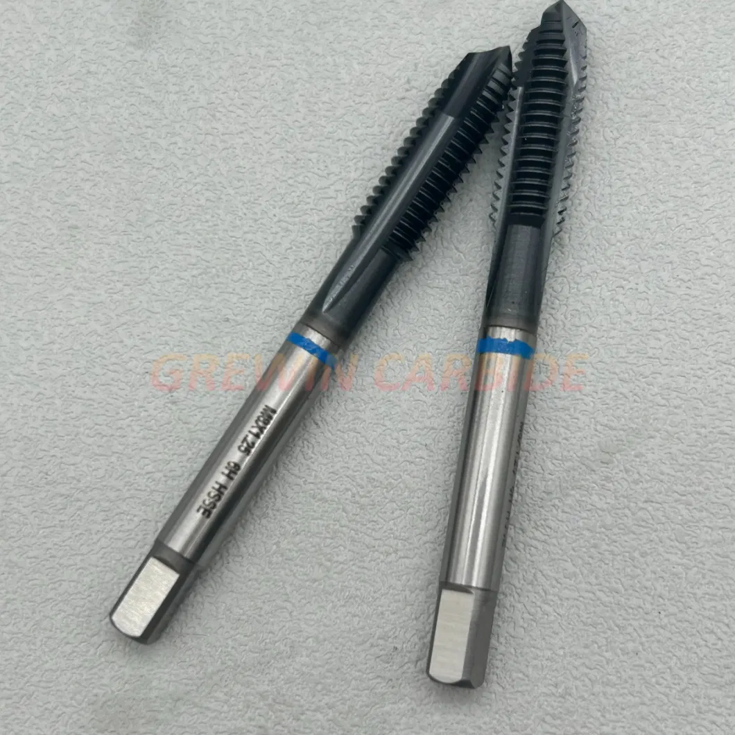 Grewin Carbide-DIN JIS ISO HSS M35 Machine Tap Hsse Cobalt Straight Flute HSS Co5% Tap M6 M8 M10 M12 for Threading