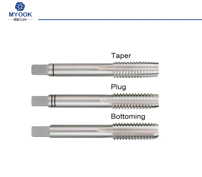 DIN 352 Straight Shank Hand Taps 3 PCS Alloy Steel