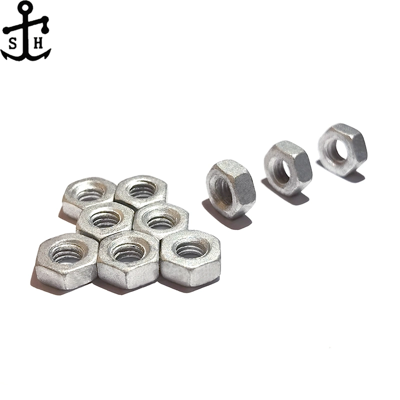 Small Size DIN439 Metric Dacromet Hexagon Thin Nut Made in China