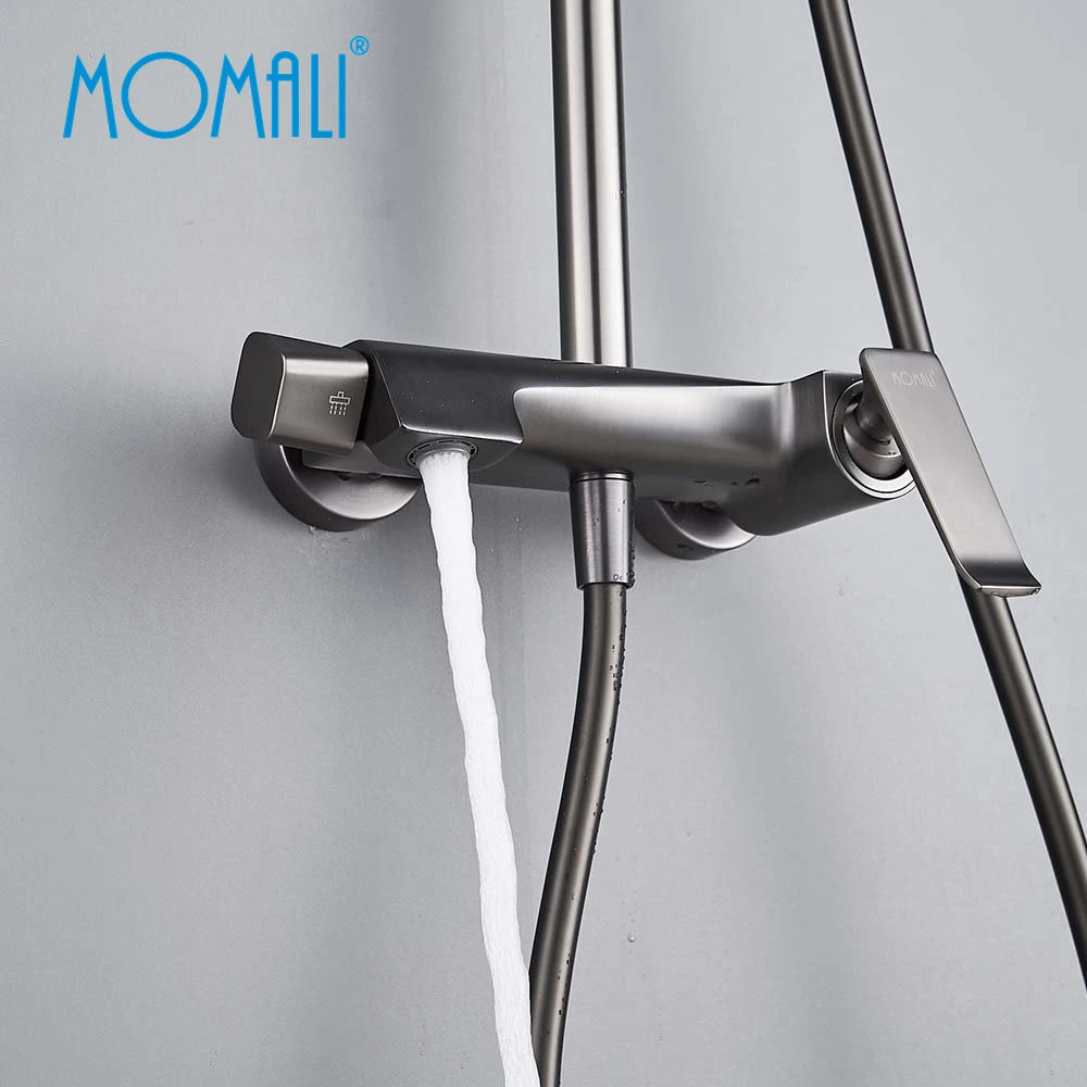 Momali Faucet Water Tap Bathroom Accessories Gun Color Thermostatic Fashion Shower Enclosuresimple Modem Sanitary Ware Shower Column Shower Set