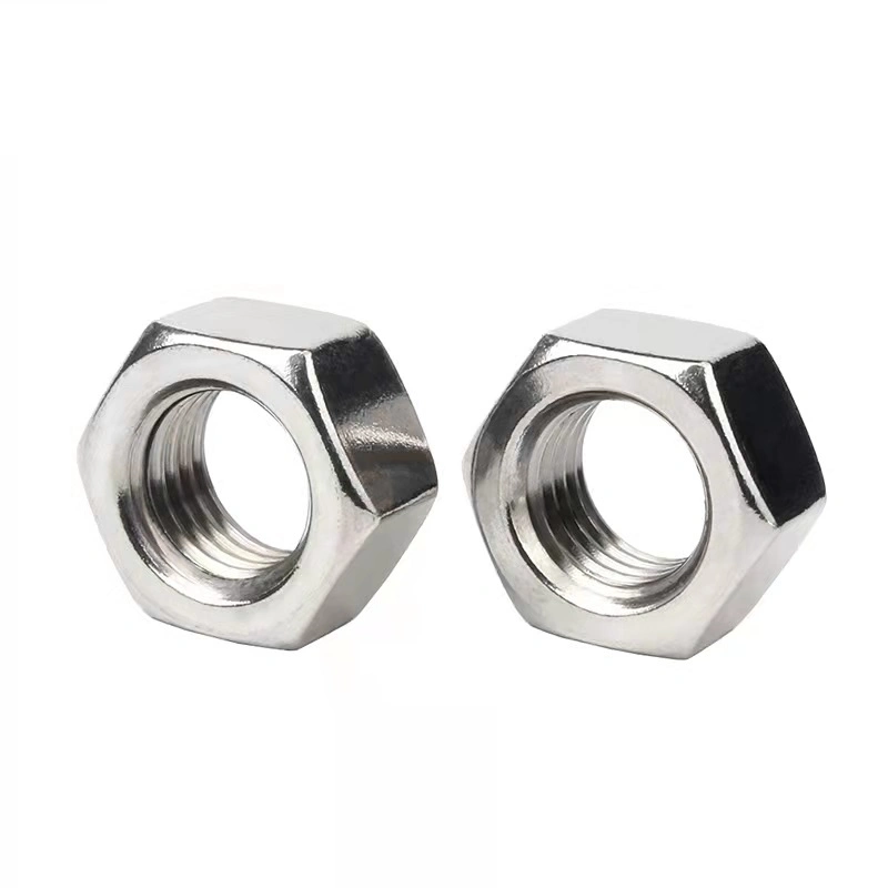 Stainless Steel 304 Hex Nuts/Hexagon Nut/ DIN934 SUS304 with Metric Sizes M6-M100 A2 Nut