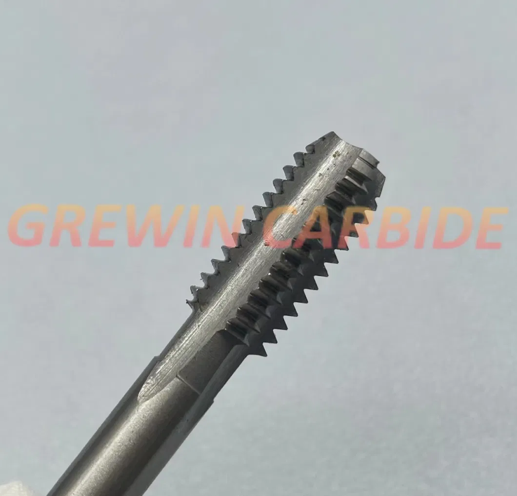 Grewin High Quality Tungsten Carbide Tools HSS Hand Taps Bsw Standard 7/16 HSS M2 3PCS/Set