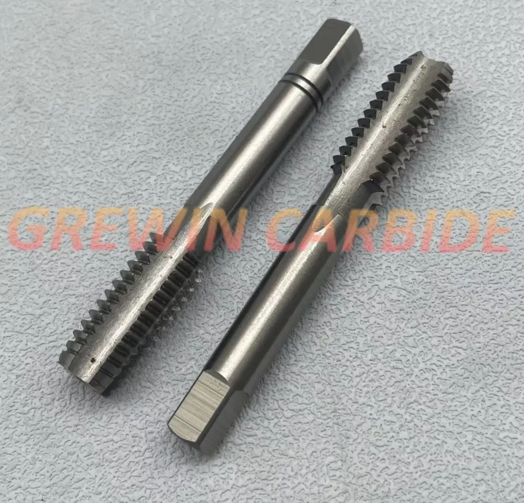 Grewin High Quality Tungsten Carbide Tools HSS Hand Taps Bsw Standard 7/16 HSS M2 3PCS/Set