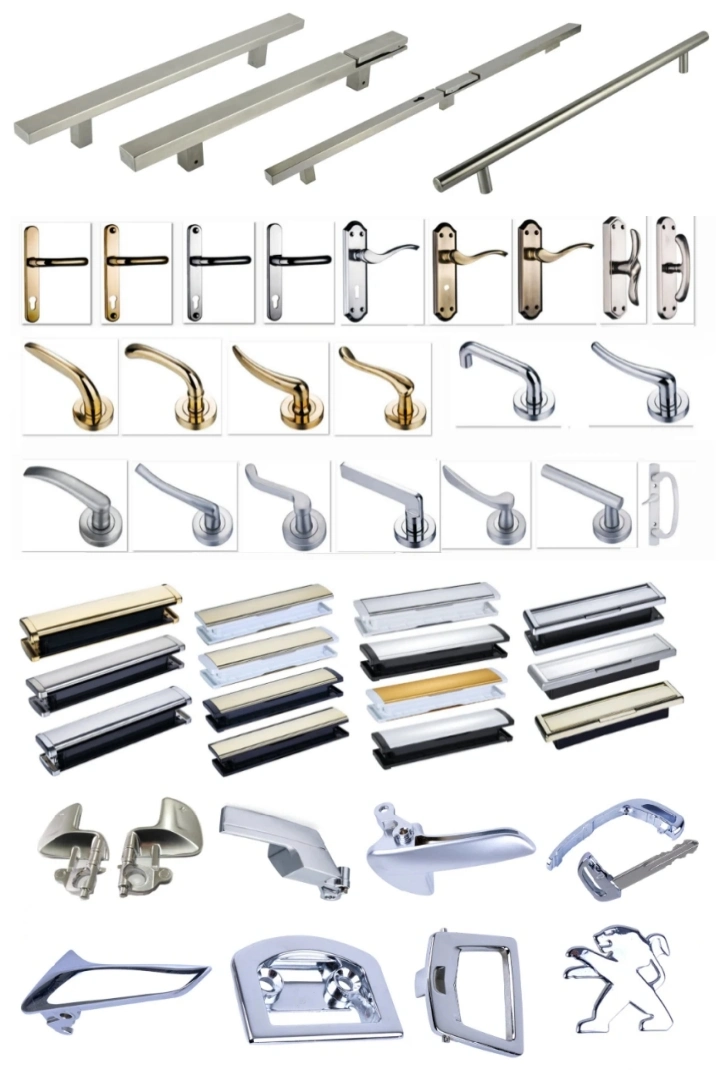 Zinc Alloy Die-Casting Screw Round Rosette Tube Door Hardware Lever Handle