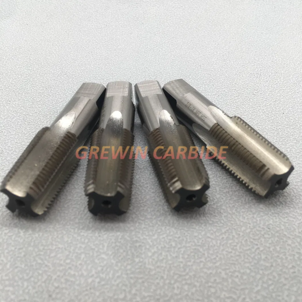 Grewin-Machine HSS Thread Tap Cutting Tools HSS Spiral Spindle Taps Straight Groove Taps