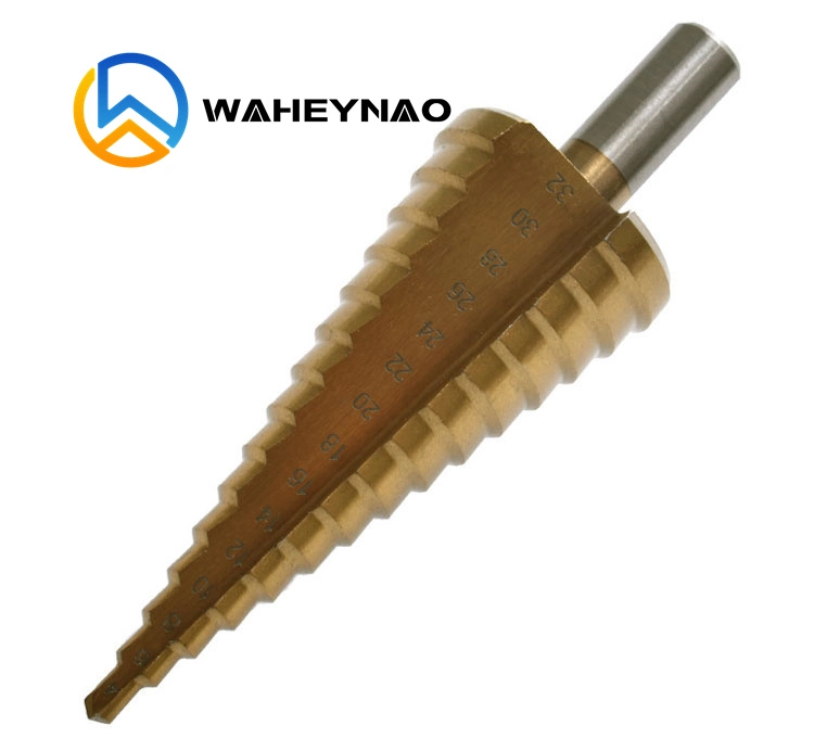 Titanium Cobalt M35 Tin-Coated Step Cone Drill Bit Set for Metal (3PCS)