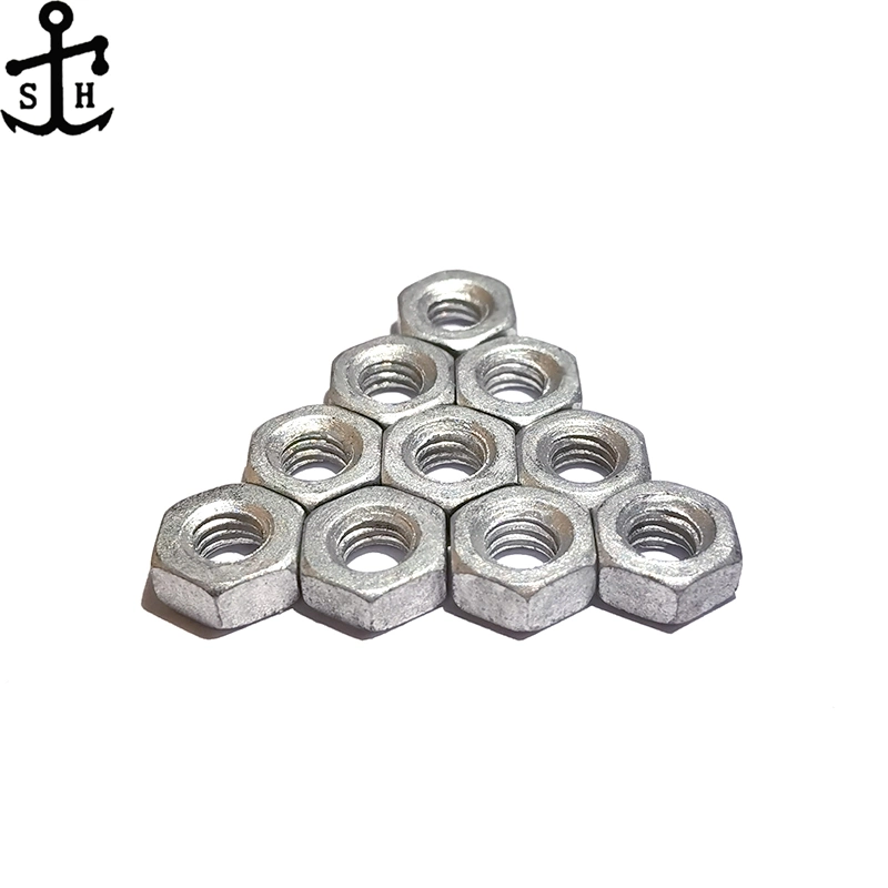 Small Size DIN439 Metric Dacromet Hexagon Thin Nut Made in China