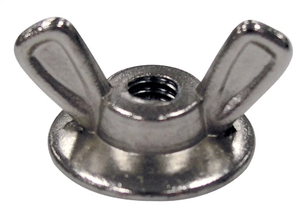 Zinc Die-Cast Washered Wing Nuts Silver