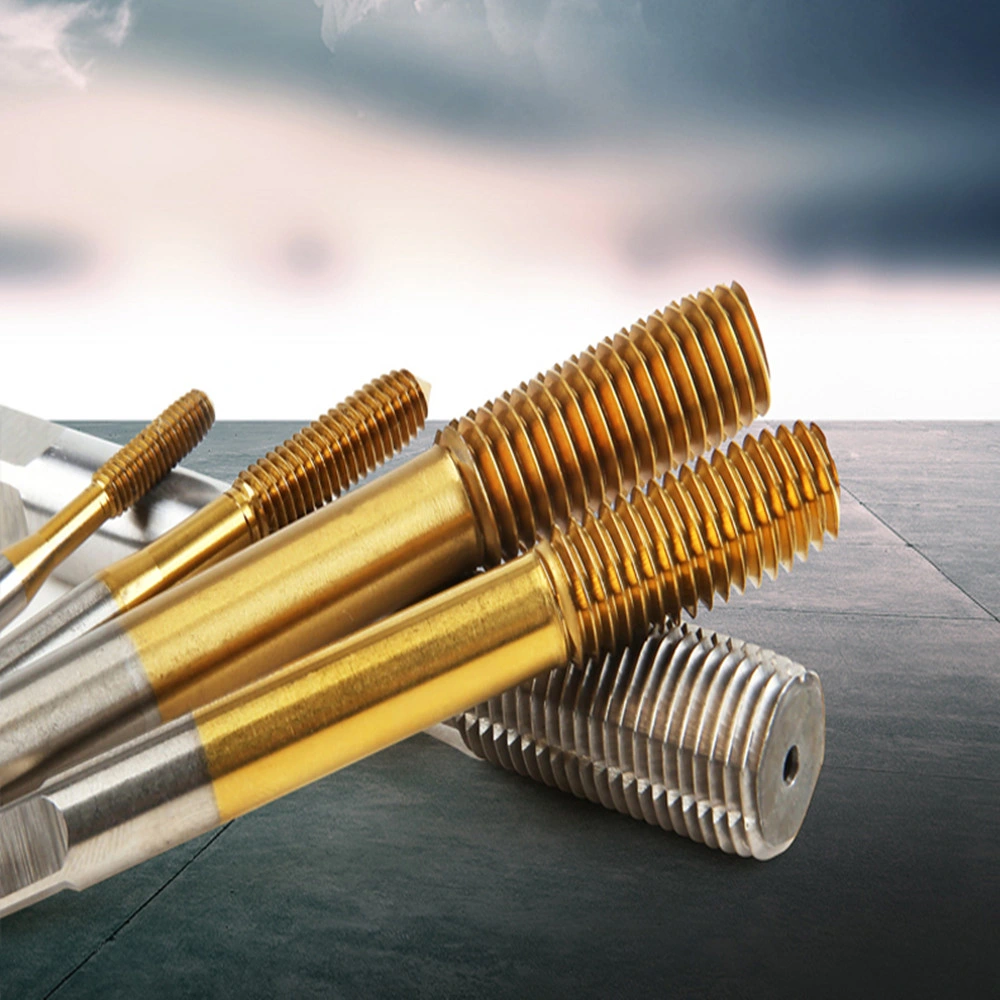 M2/M2.5/M3/M3.5/M4/M5/M6/M8 Spiral Point Thread Plug Handle Taps HSS Titanium Machine Right Hand Tap Drill