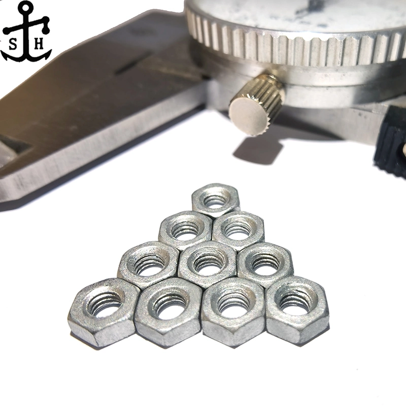 Small Size DIN439 Metric Dacromet Hexagon Thin Nut Made in China