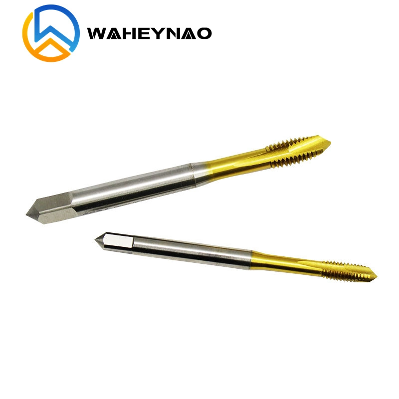 High Quality DIN371 HSS Spiral Point Coated with Tin Coating