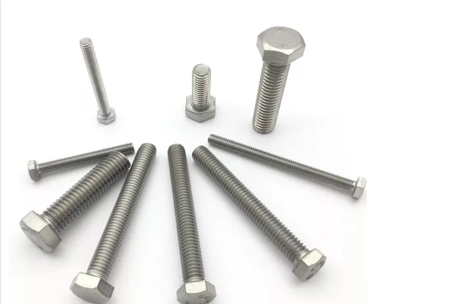 Fastener Hex Bolt Full Thread Hexagon Head Screw Bolt DIN933 Bolt and Nut Set Manufacturer Stainles