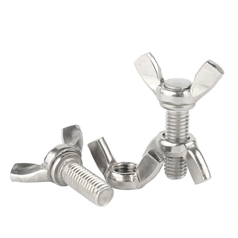 40mm X 8mm White Zinc Plated Die-Casting Wing Nut