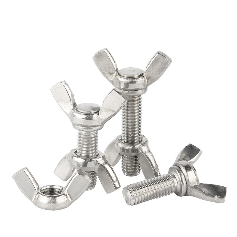 40mm X 8mm White Zinc Plated Die-Casting Wing Nut