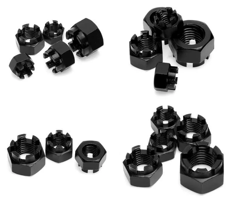 China Factory High Strengthen Customize All Grades of Bolt Rivet Screw and Slotted Nut Hexagon Nuts Hex Nuts Castle Nuts