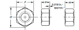 M12-1.75mm Thread Size Stainless Steel Hex Nuts Hexagon Nuts Plain Finish Full Thread