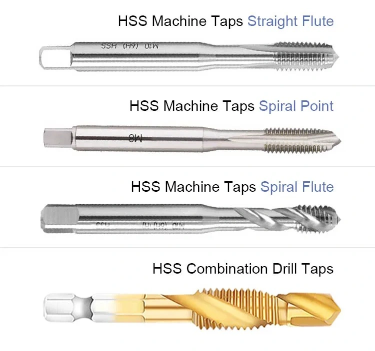 M3 to M10 Metric Titanium Combined Combination HSS Drill Tap Bit Set for Screw Tapping Threading Tools