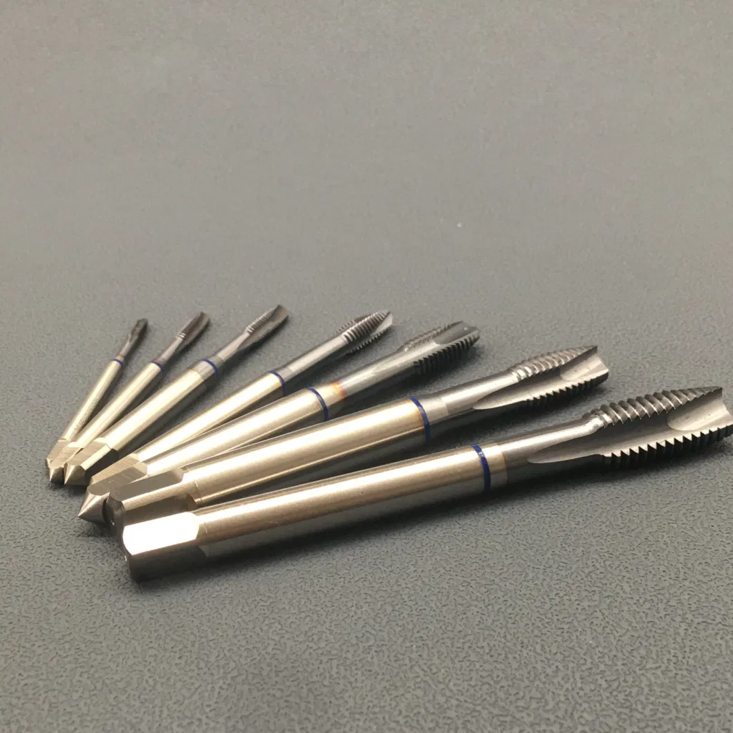 Gw-HSS-Pm Ticn Coating DIN 371/374/376 Solid Carbide &amp; M4*0.5mm HSS Straight Flute Combination Machine Taps