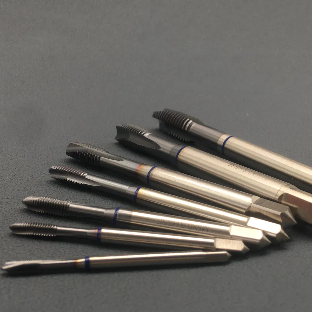 Gw-HSS-Pm Ticn Coating DIN 371/374/376 Solid Carbide &amp; M4*0.5mm HSS Straight Flute Combination Machine Taps