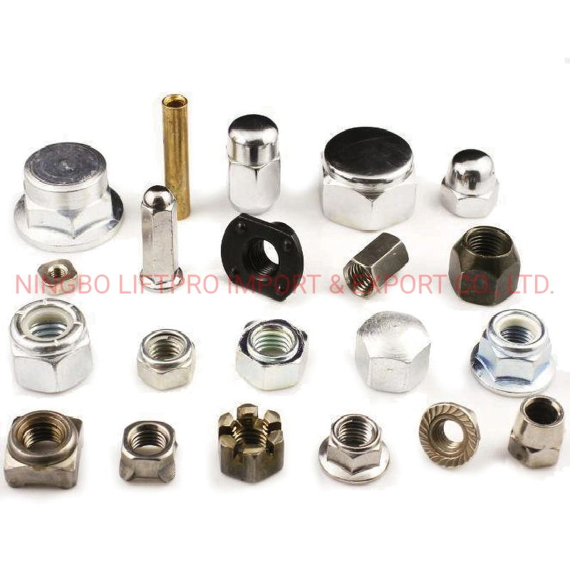 OEM Customized and Standard Size A2 A4 M12 M16 M8 M64 M32 SS304 SS316 Stainless Steel Hexagon / Hex Nut DIN934