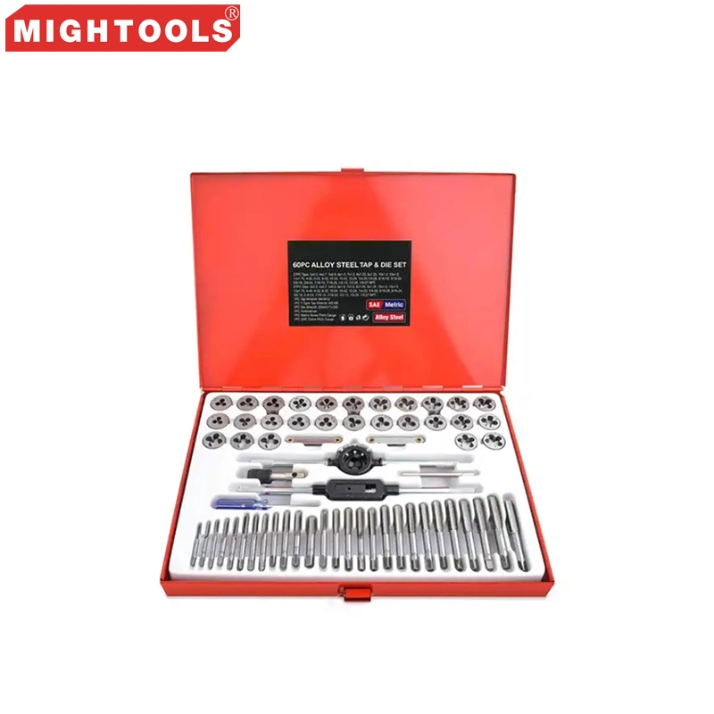 60PCS Metric Tap and Die Set, Alloy Steel