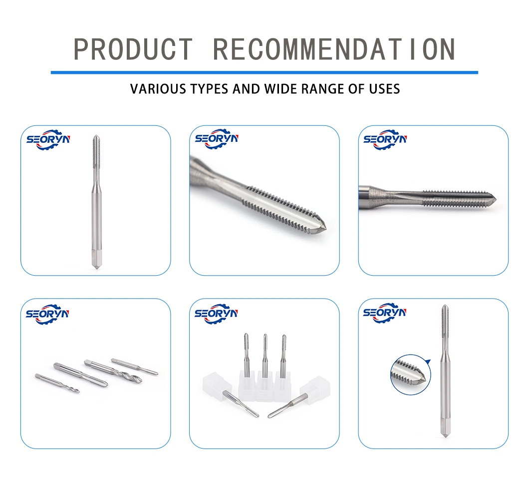 China Factory Manufactures Carbide Material Taps for Ordinary Lathe Drilling Machine