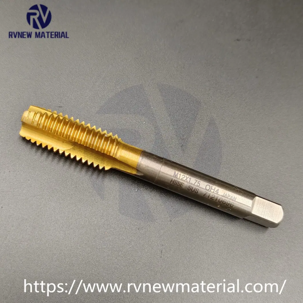 Titanium Coated Machine Tap Spiral Tip Tap M2-M10